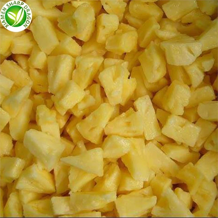 IQF Frozen Pineapples Dice Chunks